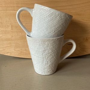 California Pantry 2015 Burlap Texture Mug set of 2